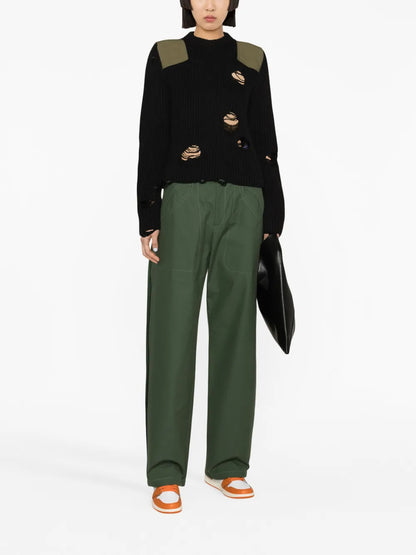 Distressed Ribbed Jumper