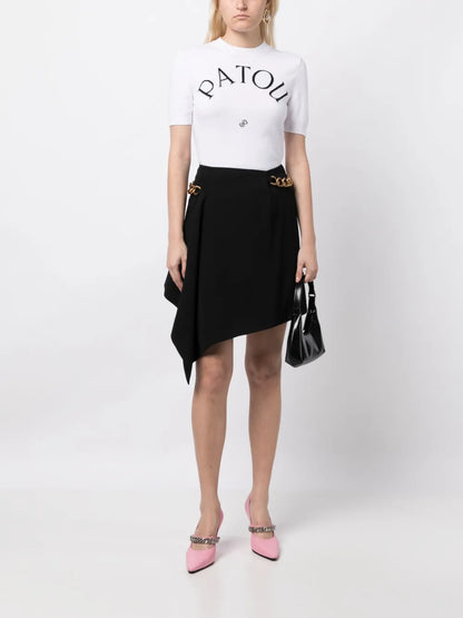 Logo-Jacquard Knitted Top