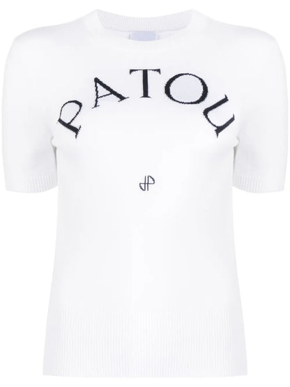 Logo-Jacquard Knitted Top