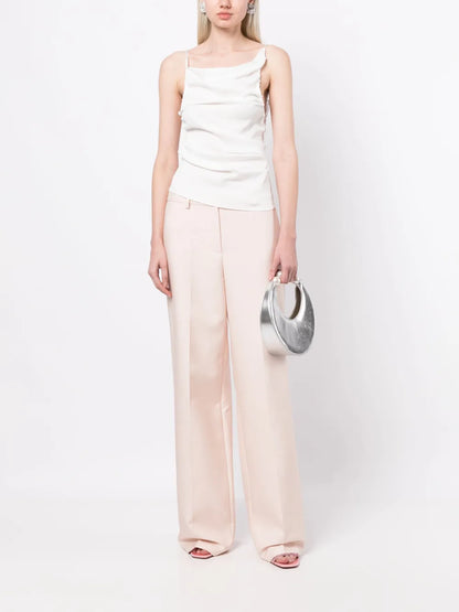 Wide-Leg Tailored Trousers