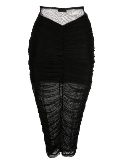 Ruched Midi Skirt