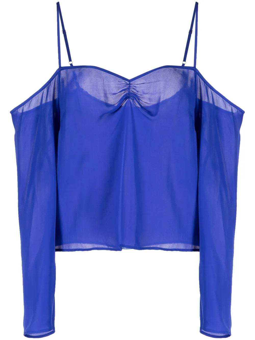 Cold-Shoulder Georgette Top