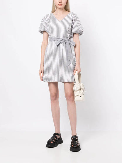 V-Neck Short-Sleeve Dress