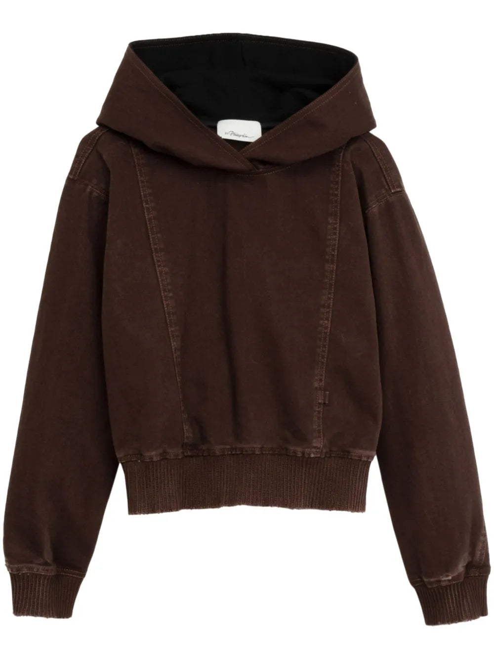 Panelled Denim Hoodie