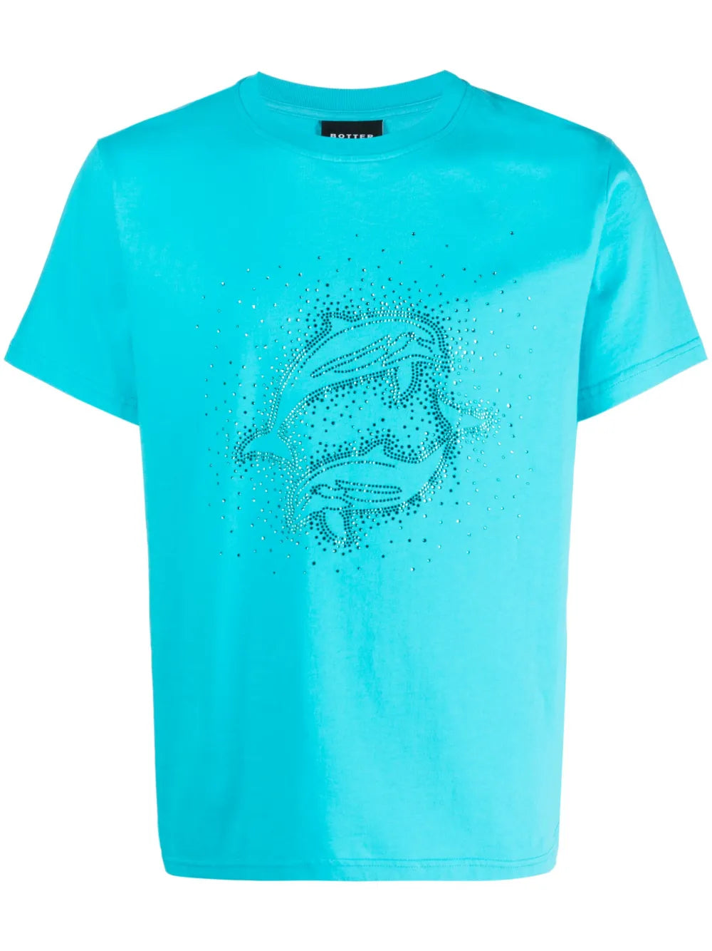 Rhinestone-Embellished Organic Cotton T-Shirt