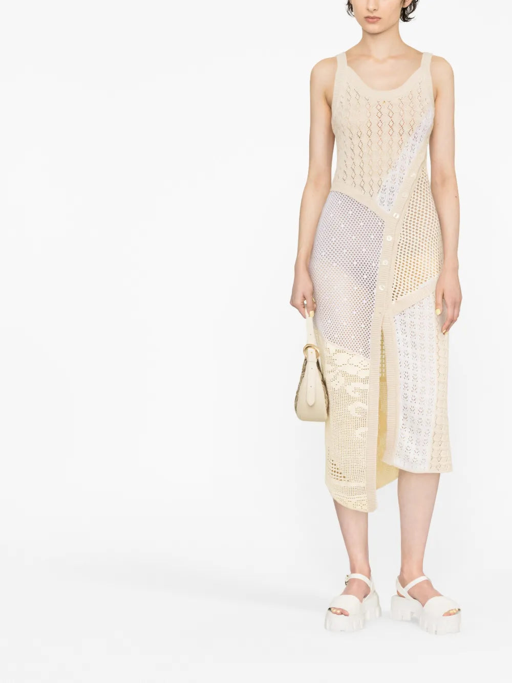 Regenerated Crochet Midi Dress