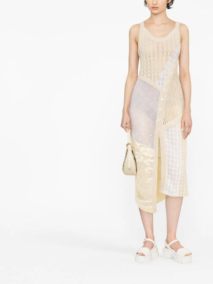 Regenerated Crochet Midi Dress