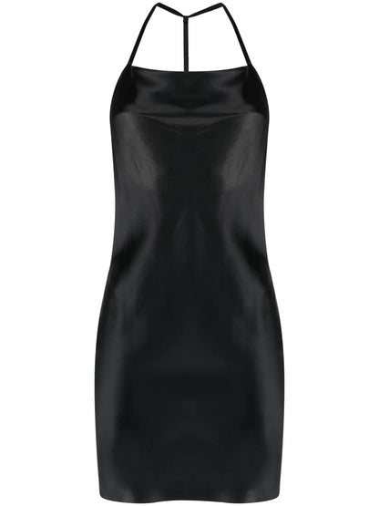 T-Back Cowl Slip Dress