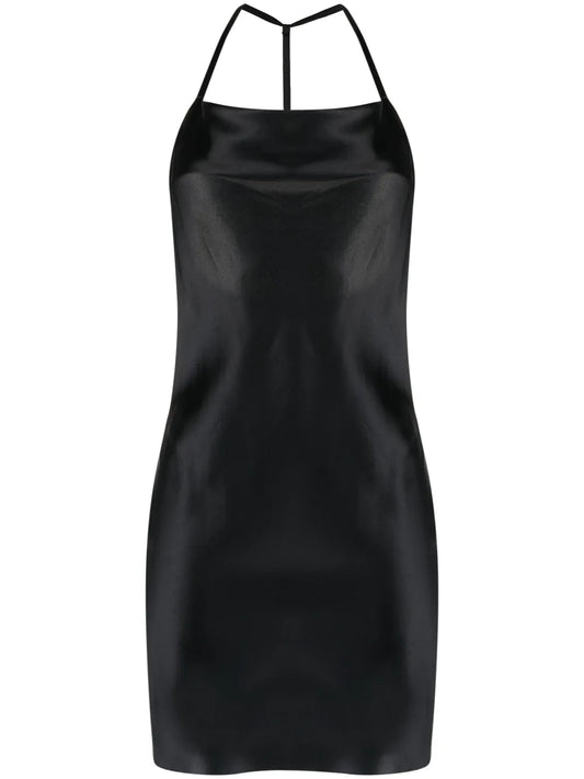 T-Back Cowl Slip Dress