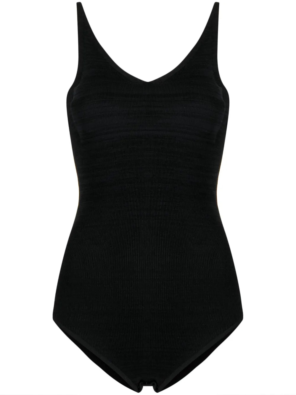 V-Neck Ribbed Bodysuit