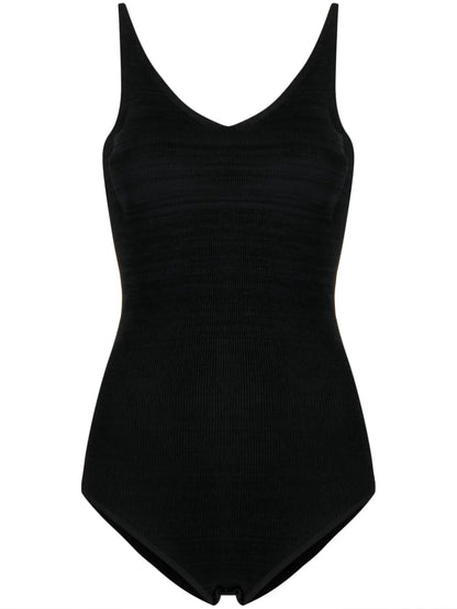 V-Neck Ribbed Bodysuit