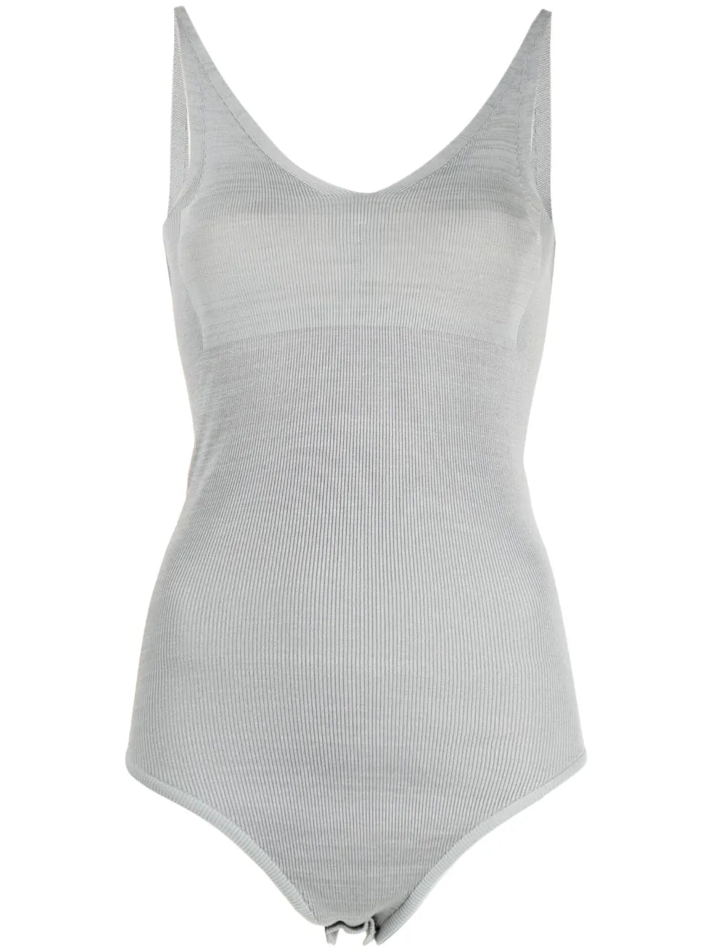 V-Neck Ribbed Bodysuit