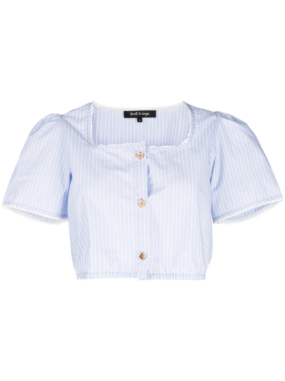 Striped Cropped Blouse