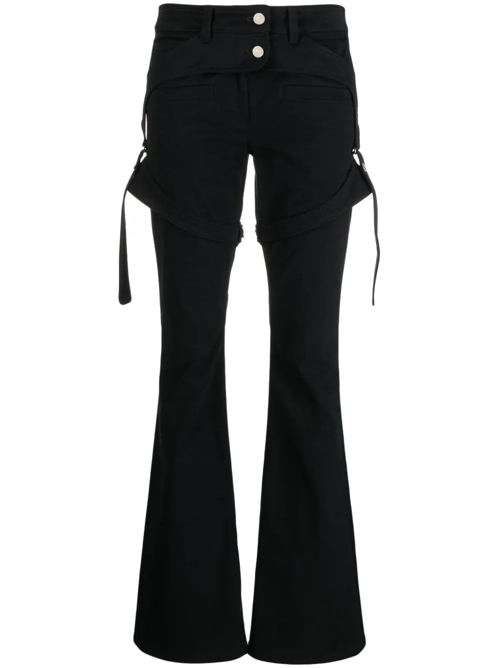 Straight-Leg Cotton Trousers