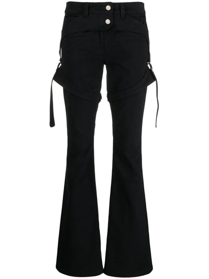 Straight-Leg Cotton Trousers