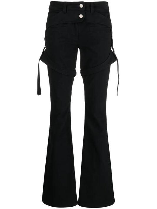 Straight-Leg Cotton Trousers