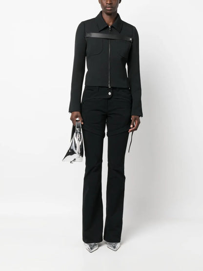 Straight-Leg Cotton Trousers