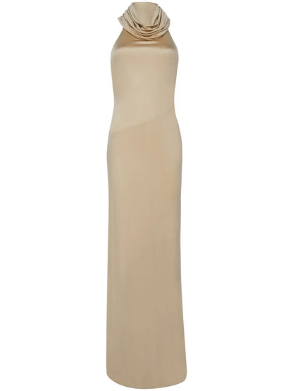 Hooded Jersey Maxi Dress