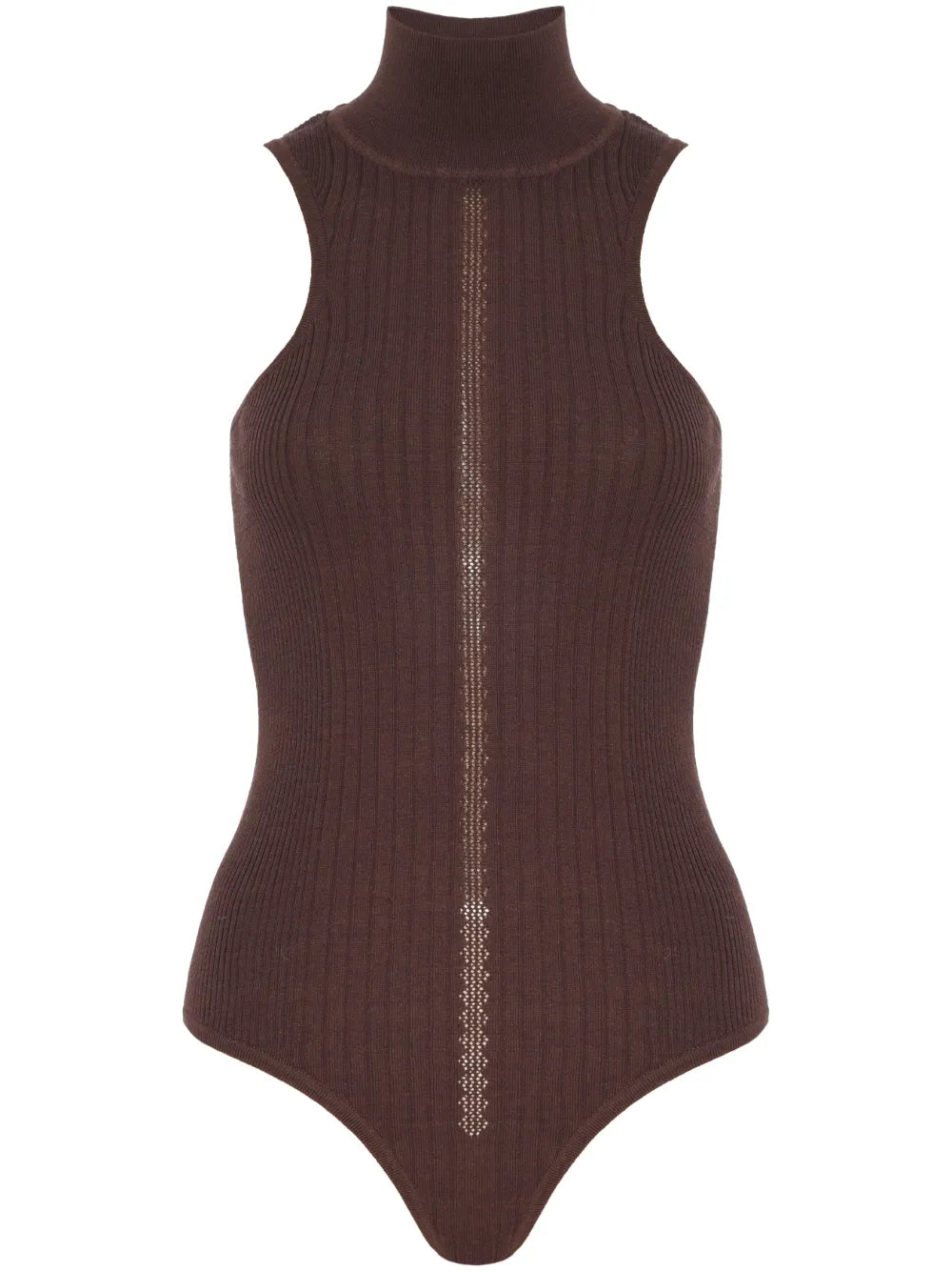High-Neck Knitted Bodysuit