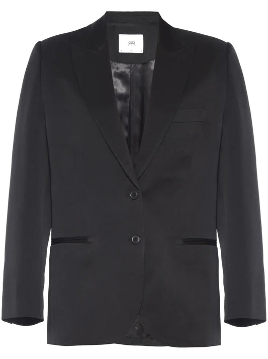 Single-Breasted Long-Sleeved Blazer