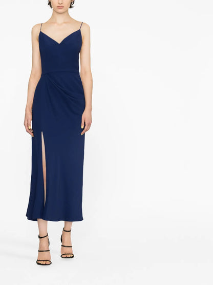 Draped Midi Dress