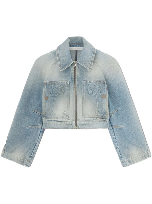 Paris Cropped Denim Jacket
