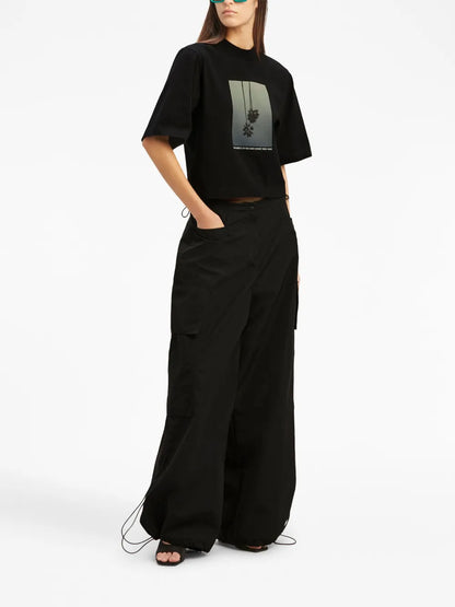 High-Rise Parachute Trousers