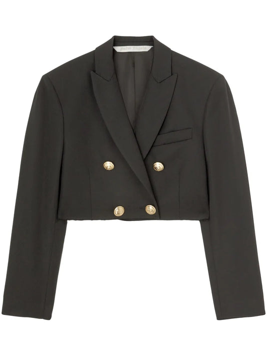 Cropped Double-Breasted Blazer