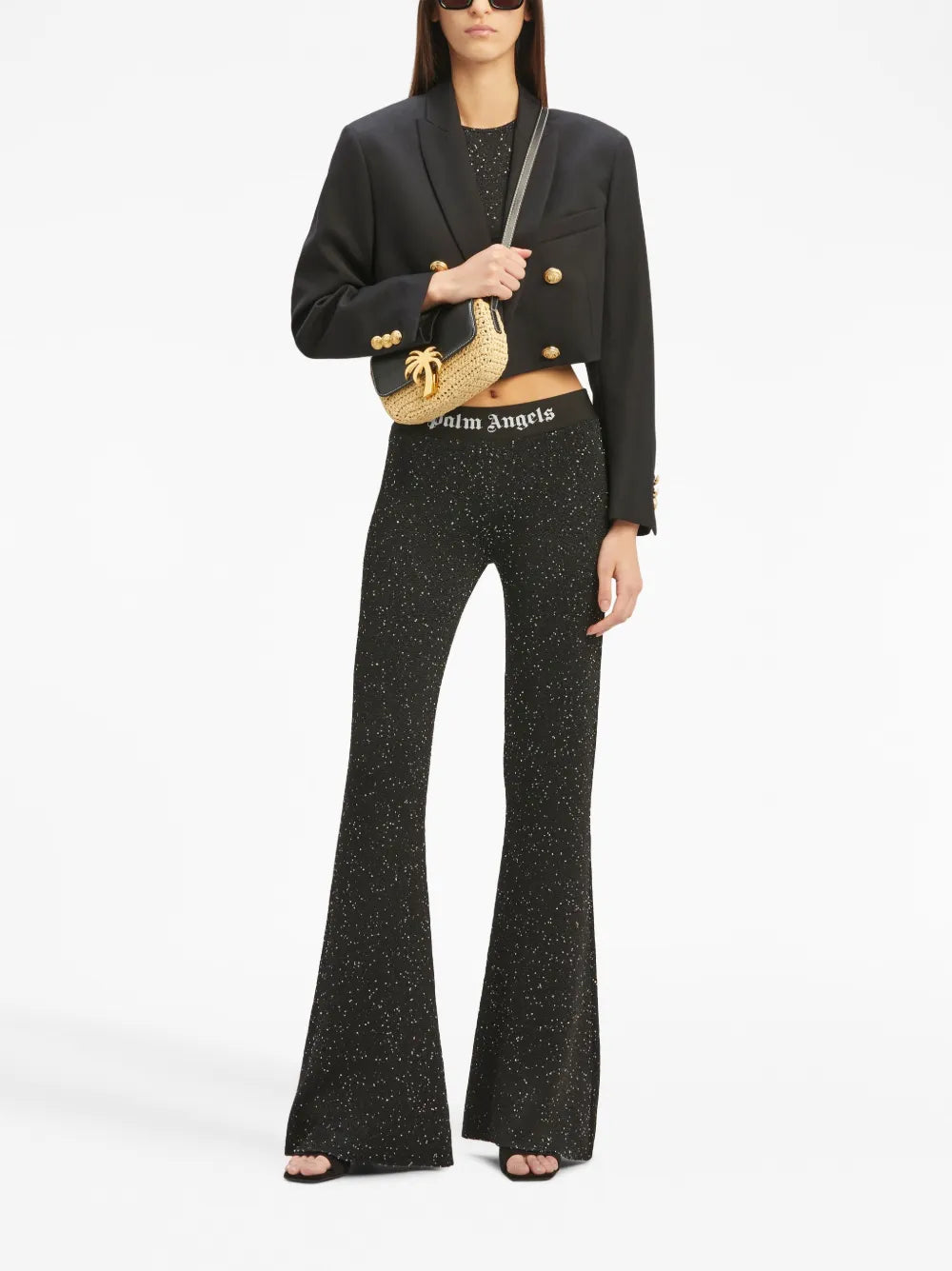 Cropped Double-Breasted Blazer
