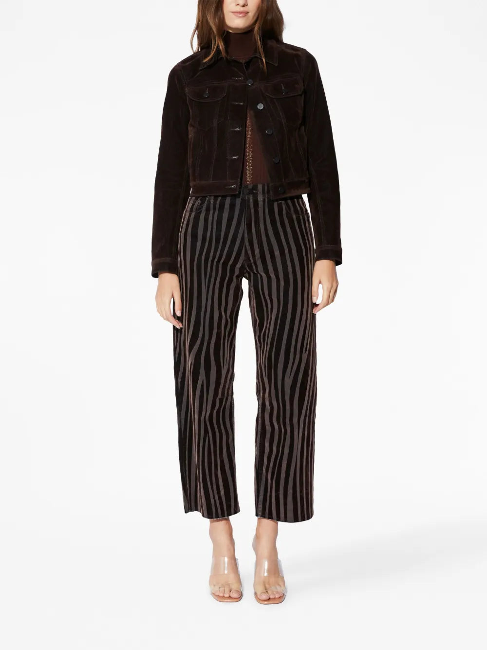 Jean Logo-Embroidered Velvet Jacket