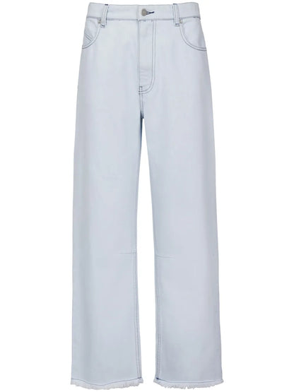 Straight-Leg Cropped Jeans
