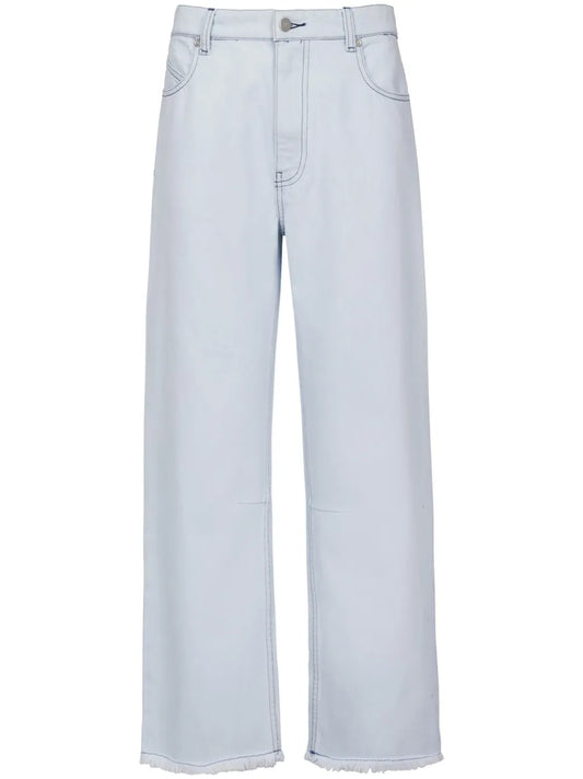 Straight-Leg Cropped Jeans