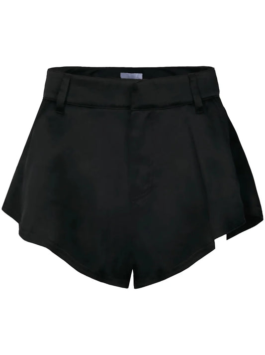 High-Waisted Wide-Leg Shorts