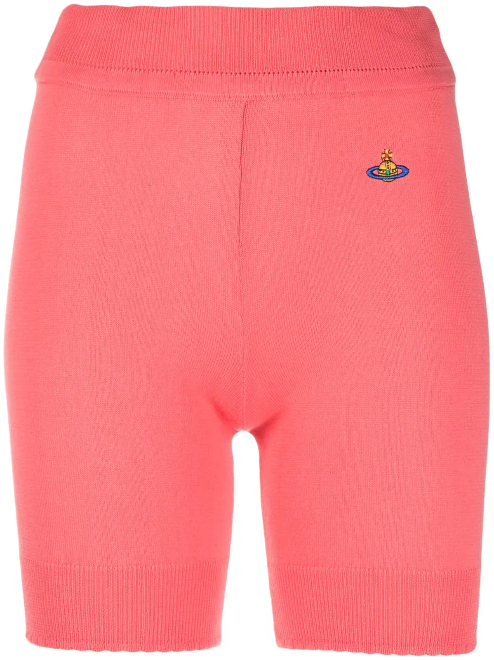 Embroidered-Logo Ribbed-Knit Shorts