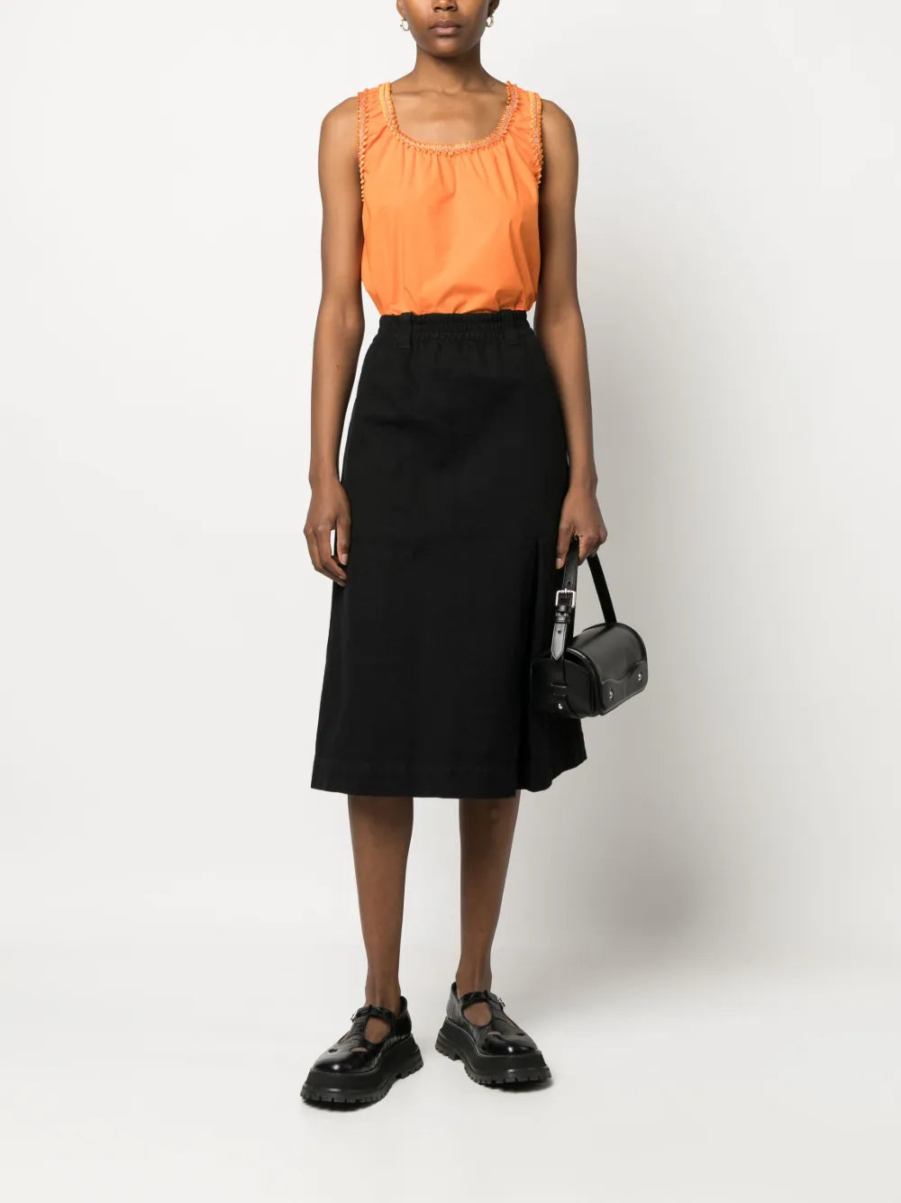 Embellished-Trim Tank Top