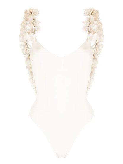 Amira Floral-Appliqué Swimsuit