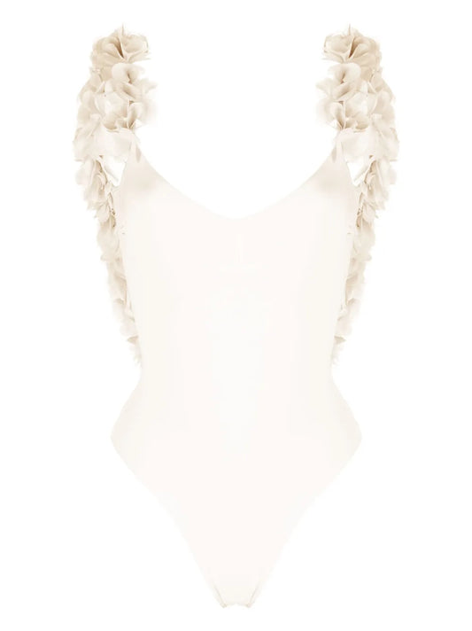 Amira Floral-Appliqué Swimsuit