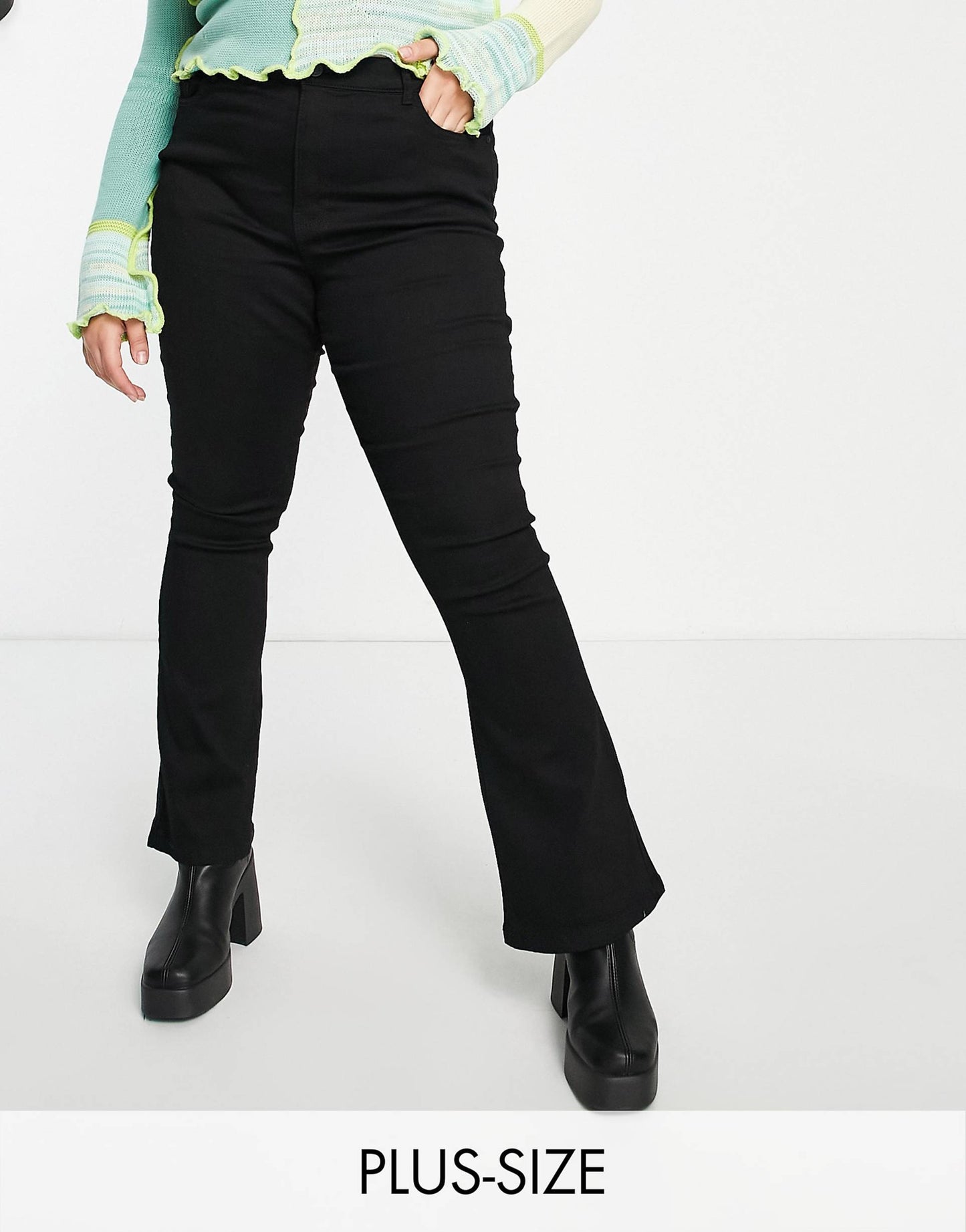 Curve Sallie High Waisted Flare Jeans