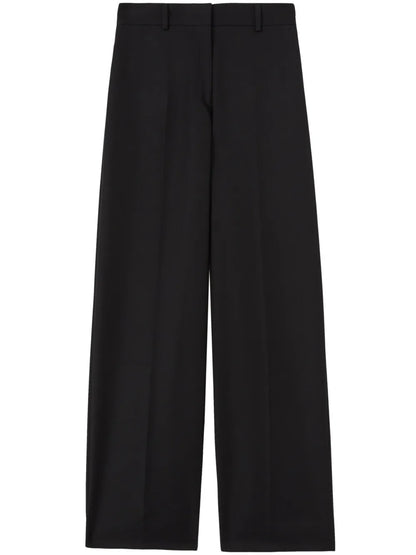 High-Rise Straight-Leg Trousers