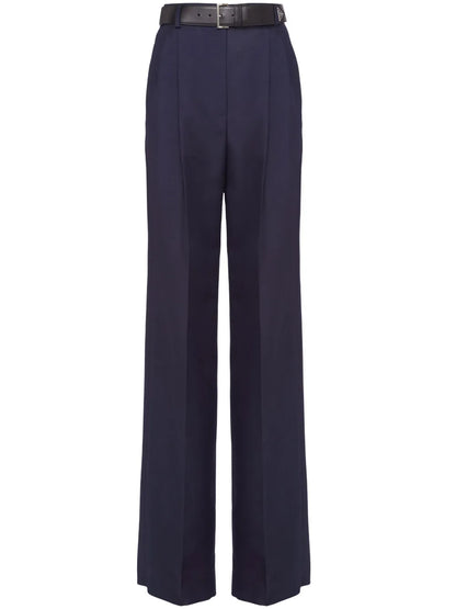 High-Rise Pleated Trousers