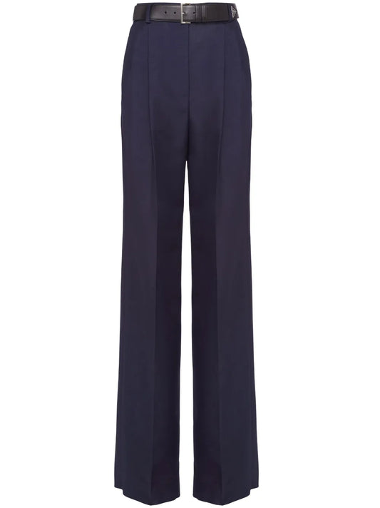 High-Rise Pleated Trousers