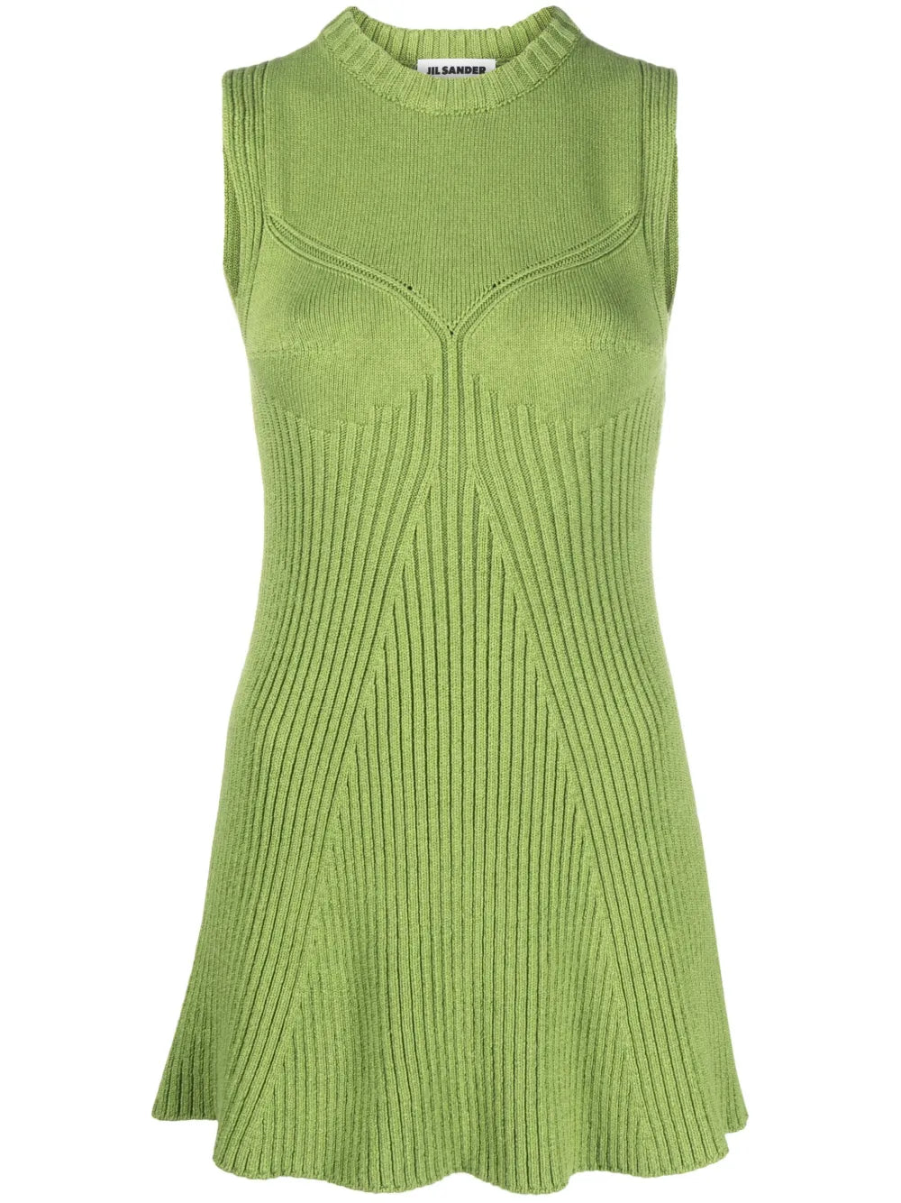 Sleeveless Ribbed-Knit Top
