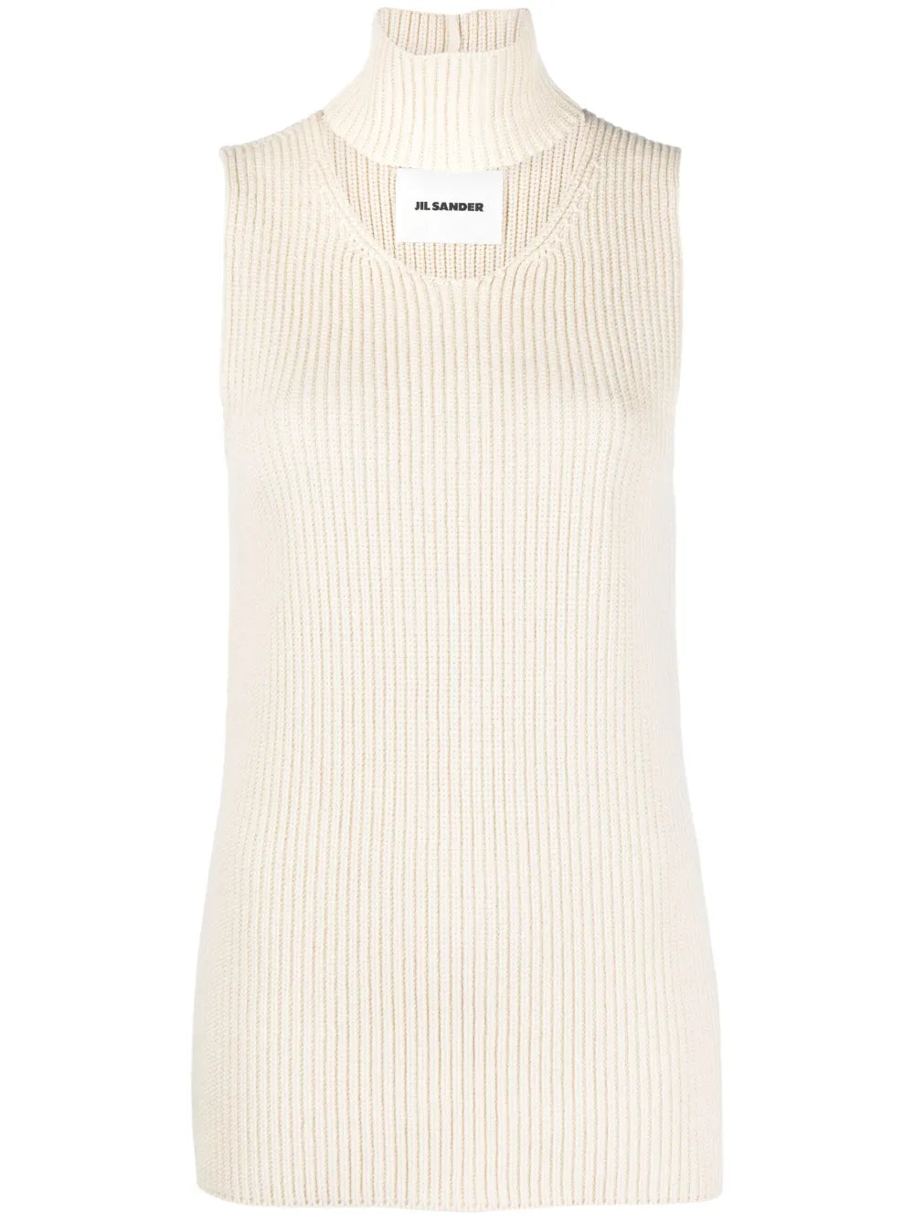 Cut-Out Knitted Sweater Vest