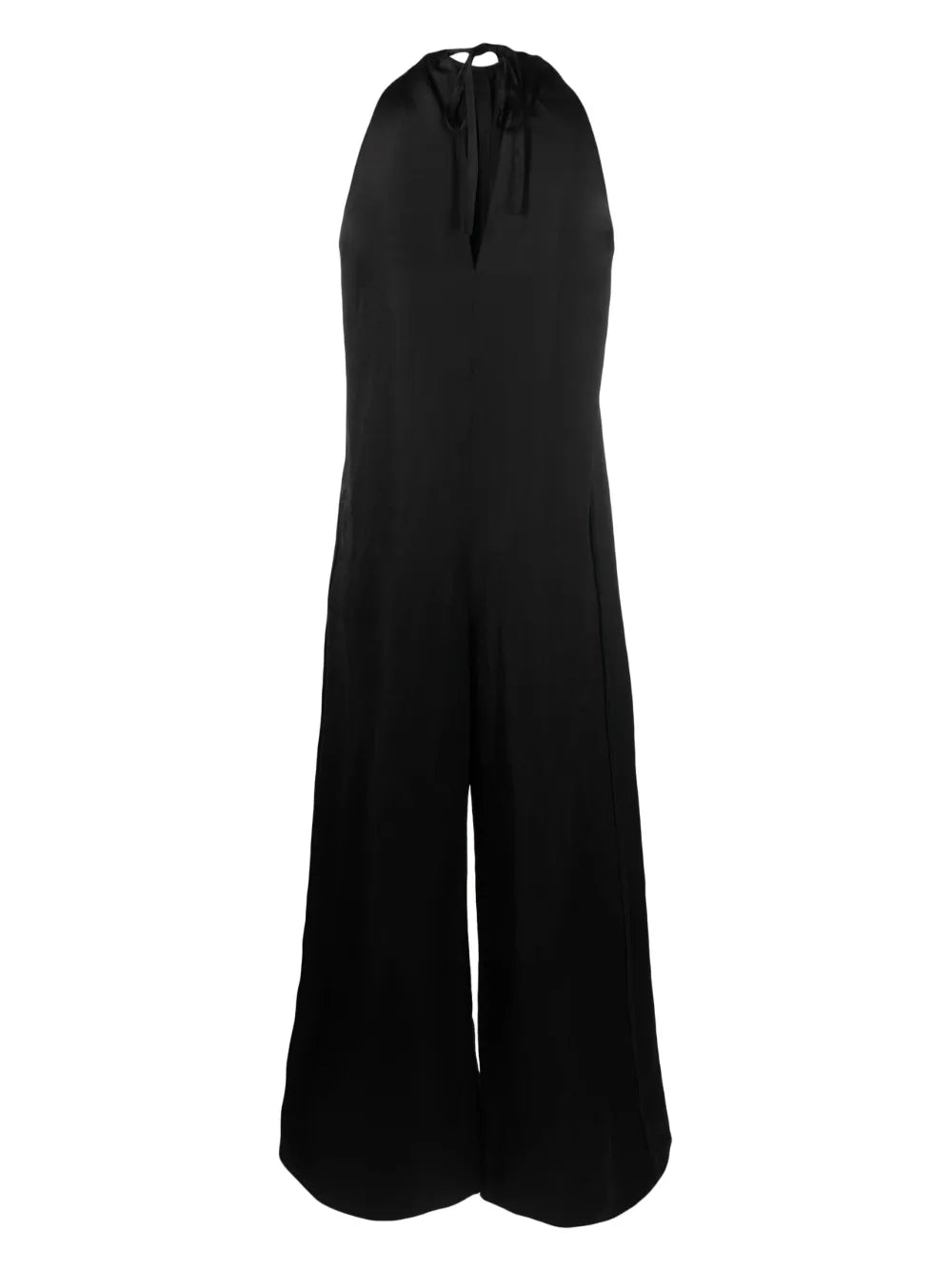 Halterneck Satin Jumpsuit