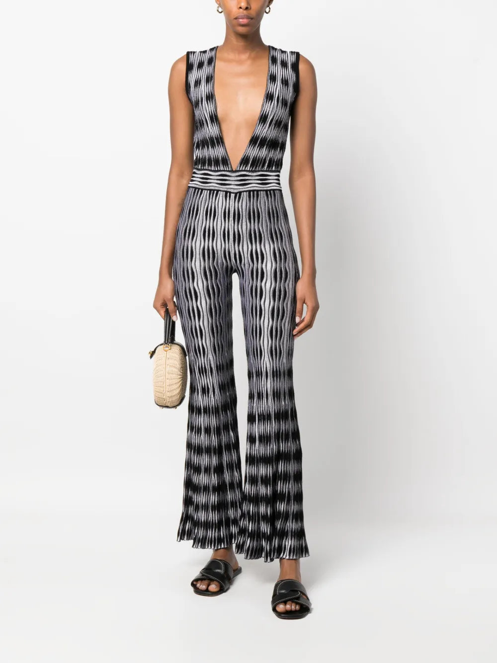 Delia Knitted Sleeveless Jumpsuit