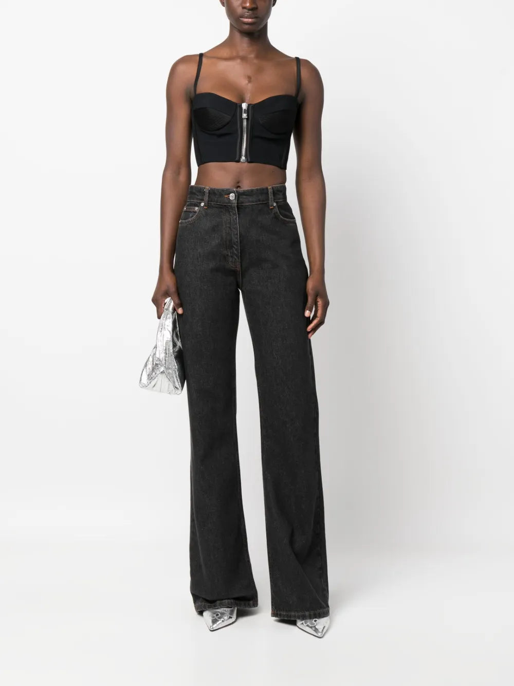 Mid-Rise Wide-Leg Jeans