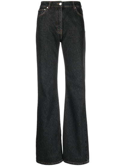 Mid-Rise Wide-Leg Jeans