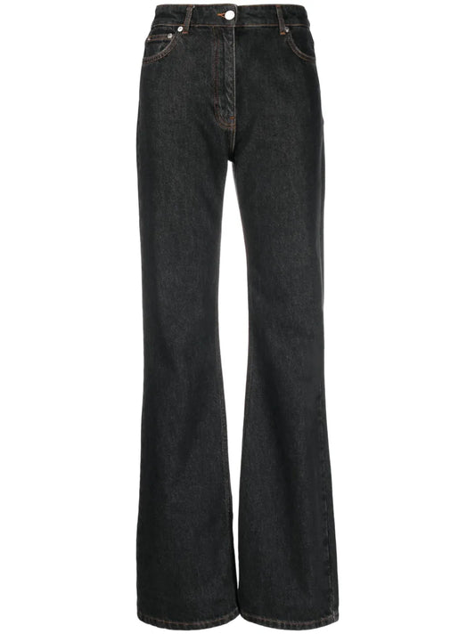 Mid-Rise Wide-Leg Jeans