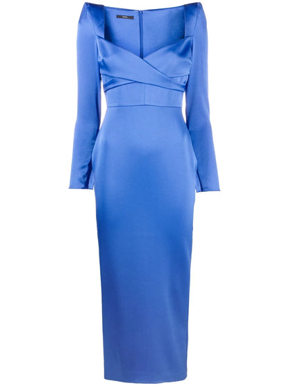 Linden Satin Midi Dress