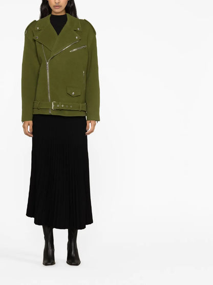 Notched-Lapels Military Jacket